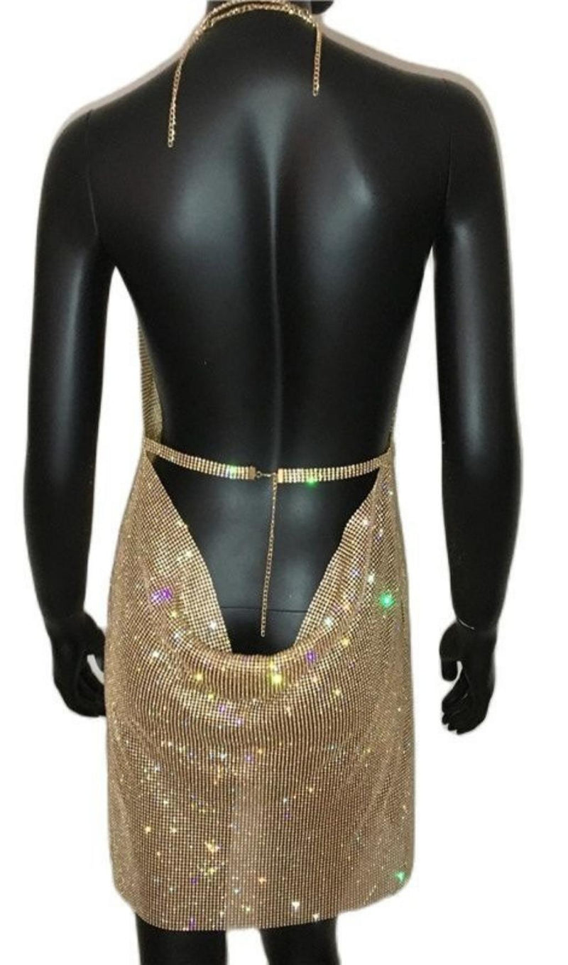 DEEP V NECK BACKLESS MINI DRESS Dresses styleofcb 