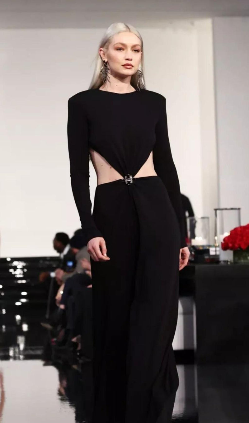 LONG SLEEVES JUMPSUIT IN BLACK Dresses styleofcb 