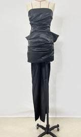 DETACHABLE BOWKNOT MINI DRESS IN BLACK Dresses styleofcb 