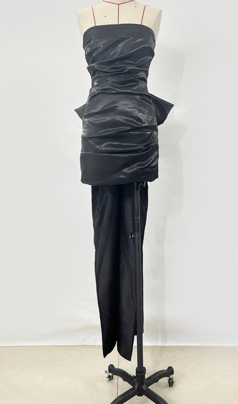 DETACHABLE BOWKNOT MINI DRESS IN BLACK Dresses styleofcb 