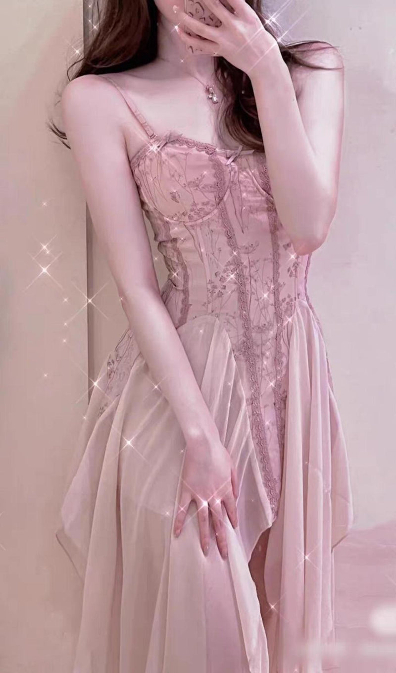 BANDAGE SATIN LACE MIDI DRESS Dresses styleofcb 