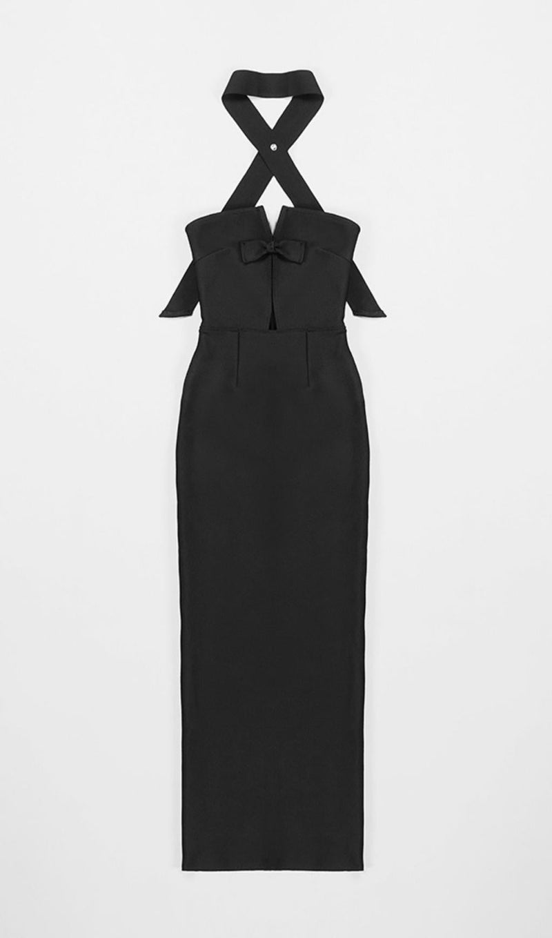 STRAPLESS MAXI DRESS IN BLACK Dresses styleofcb 