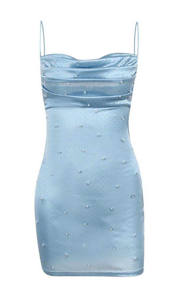STRAP BODYCON MINI DRESS IN BLUE Dresses styleofcb 