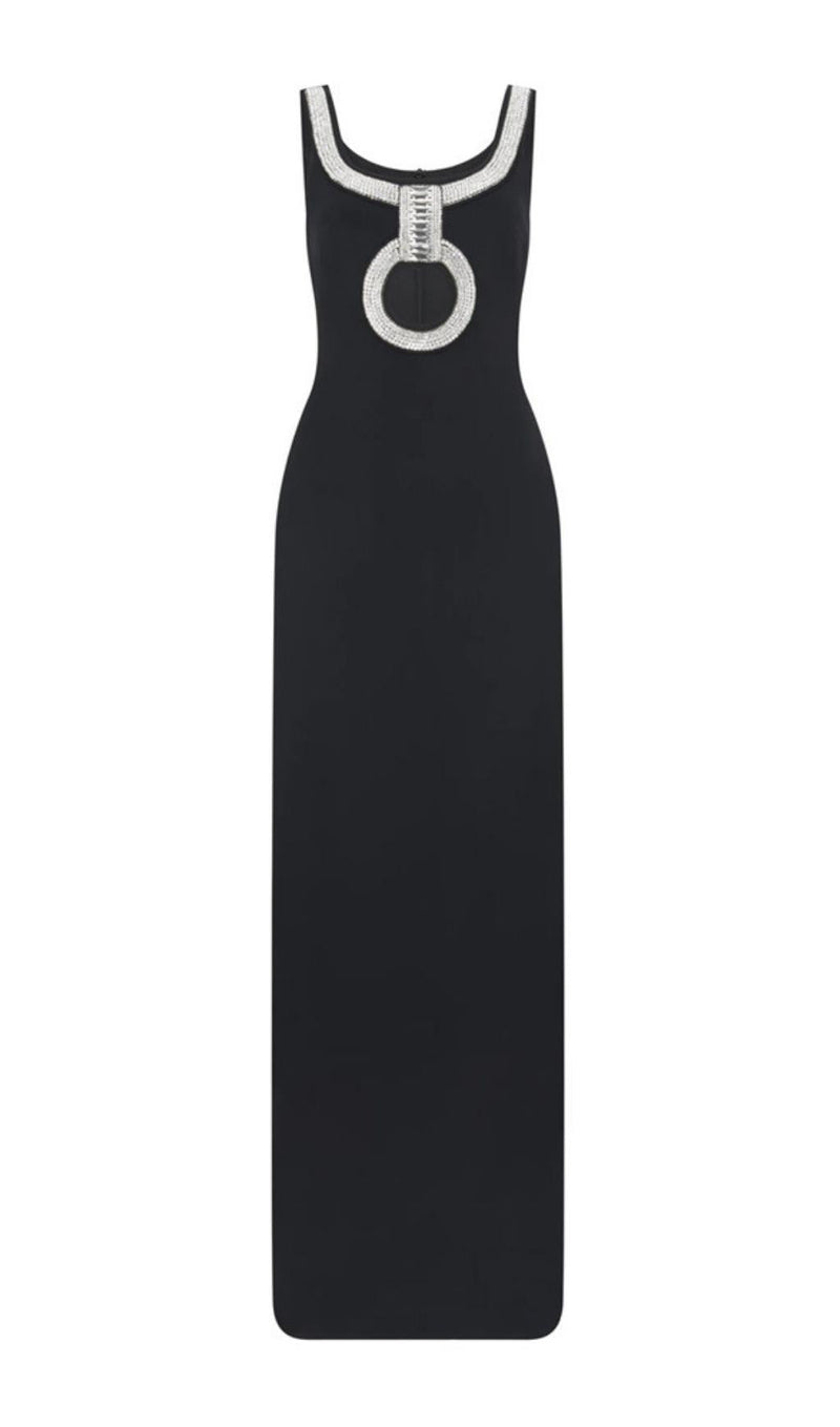 CUT OUT BANDAGE MAXI DRESS IN BLACK Dresses styleofcb 