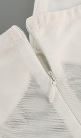 STRAPLESS GAUZE MAXI DRESS IN WHITE Dresses styleofcb 