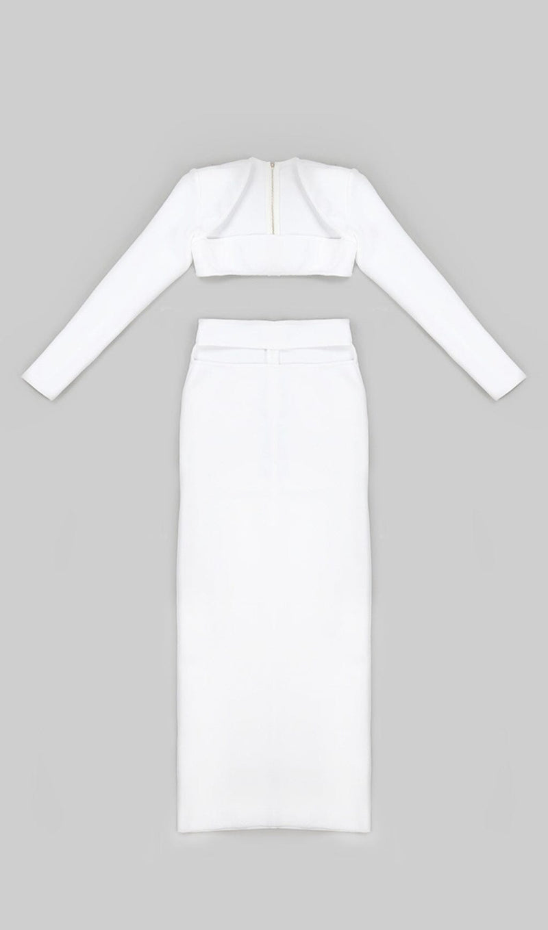 WHITE TWO PIECES BANDAGE SET styleofcb 