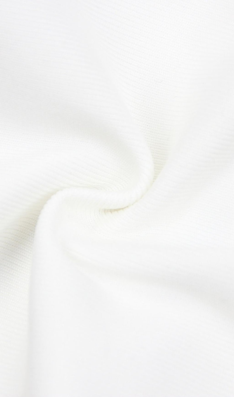 BODYCON SPLIT DRESS IN WHITE Dresses styleofcb 