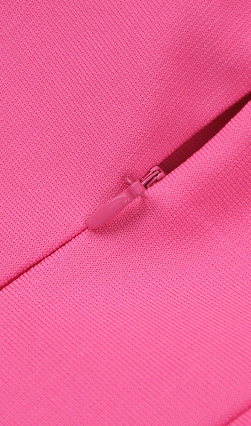 PINK BOW BANDAGE MIDI DRESS styleofcb 