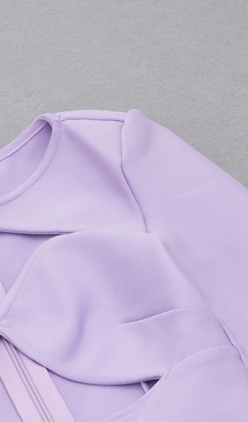 LONG SLEEVES CUT OUT MIDI DRESS IN PURPLE Dresses styleofcb 