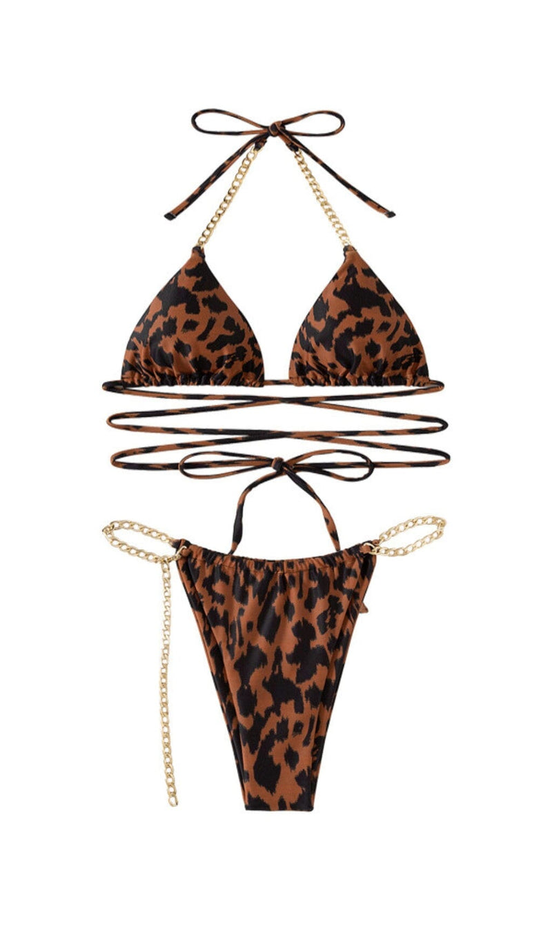 LEOPARD PRINT BIKINI IN BROWN styleofcb 
