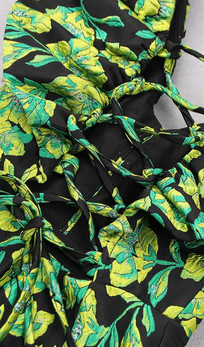 V NECK JACQUARD MINI DRESS Dresses styleofcb 