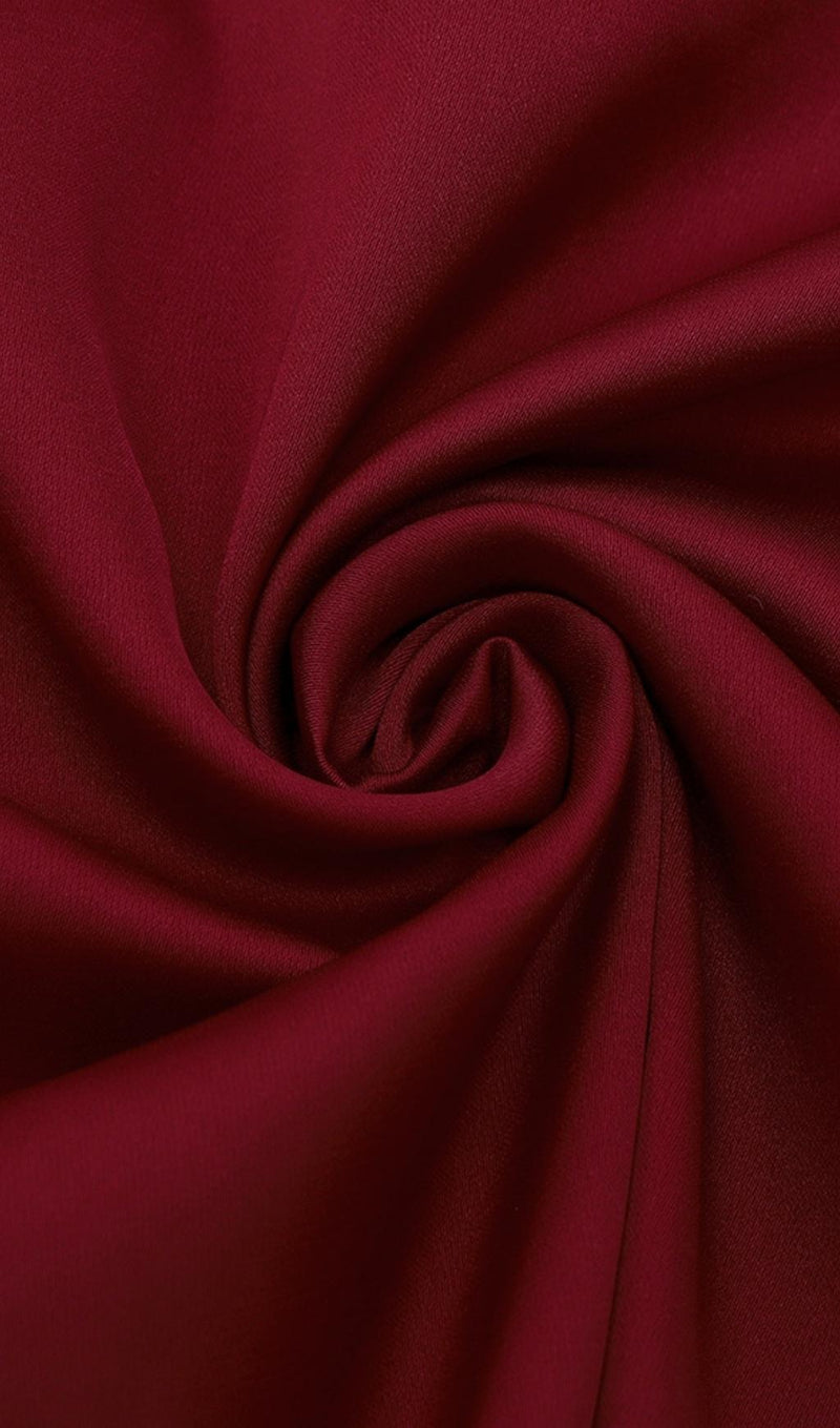 BANDAGE RUCHED MAXI DRESS IN RED Dresses styleofcb 