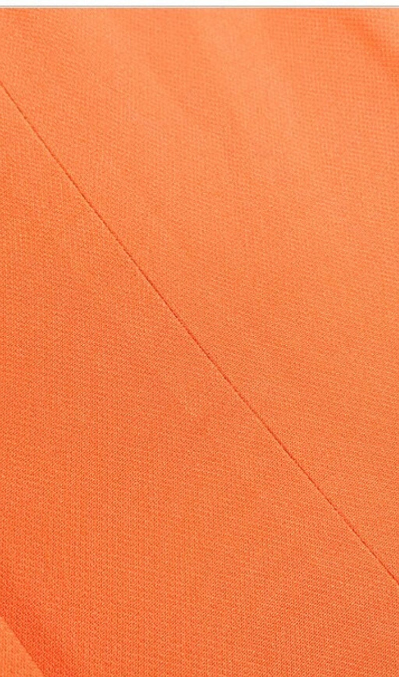 FREYA ORANGE CRYSTAL FRINGE BLAZER DRESS Dresses styleofcb 