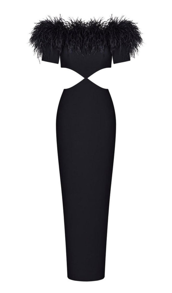BANDAGE BACKLESS MAXI DRESS IN BLACK Dresses styleofcb 