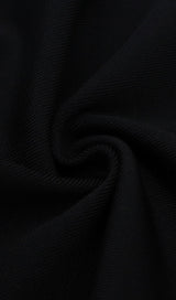 KNITTED BANDAGE SPLICING MIDI DRESS IN BLACK AND WHITE styleofcb 