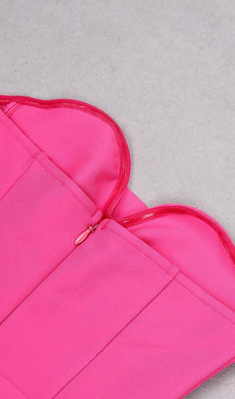 STRAPLESS BANDAGE DRESS IN PINK Dresses styleofcb 