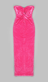 STRAPLESS MAXI DRESSES IN PINK DRESSES styleofcb 