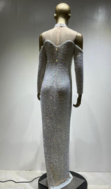 SEQUIN MINI DRESS IN SILVER Dresses styleofcb 