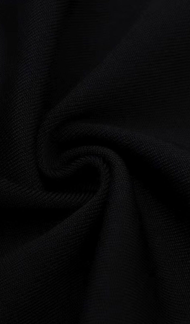 SEXY FISHTAIL SKIRT HEM BLACK VELVET SUSPENDER MIDI DRESS styleofcb 