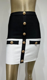 BANDAGE BUTTONS MINI DRESS styleofcb 