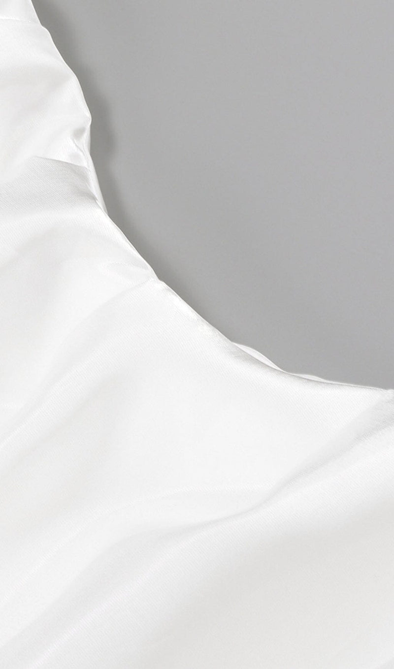 STRAPLESS BOWKNOT MINI DRESS IN WHITE Oh CICI 