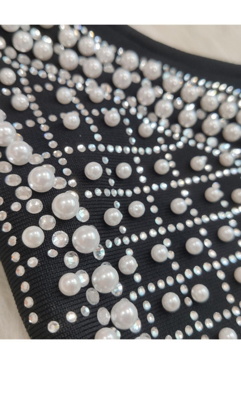 PEARL BODYCON BANDAGE BODYSUIT Clothing styleofcb 