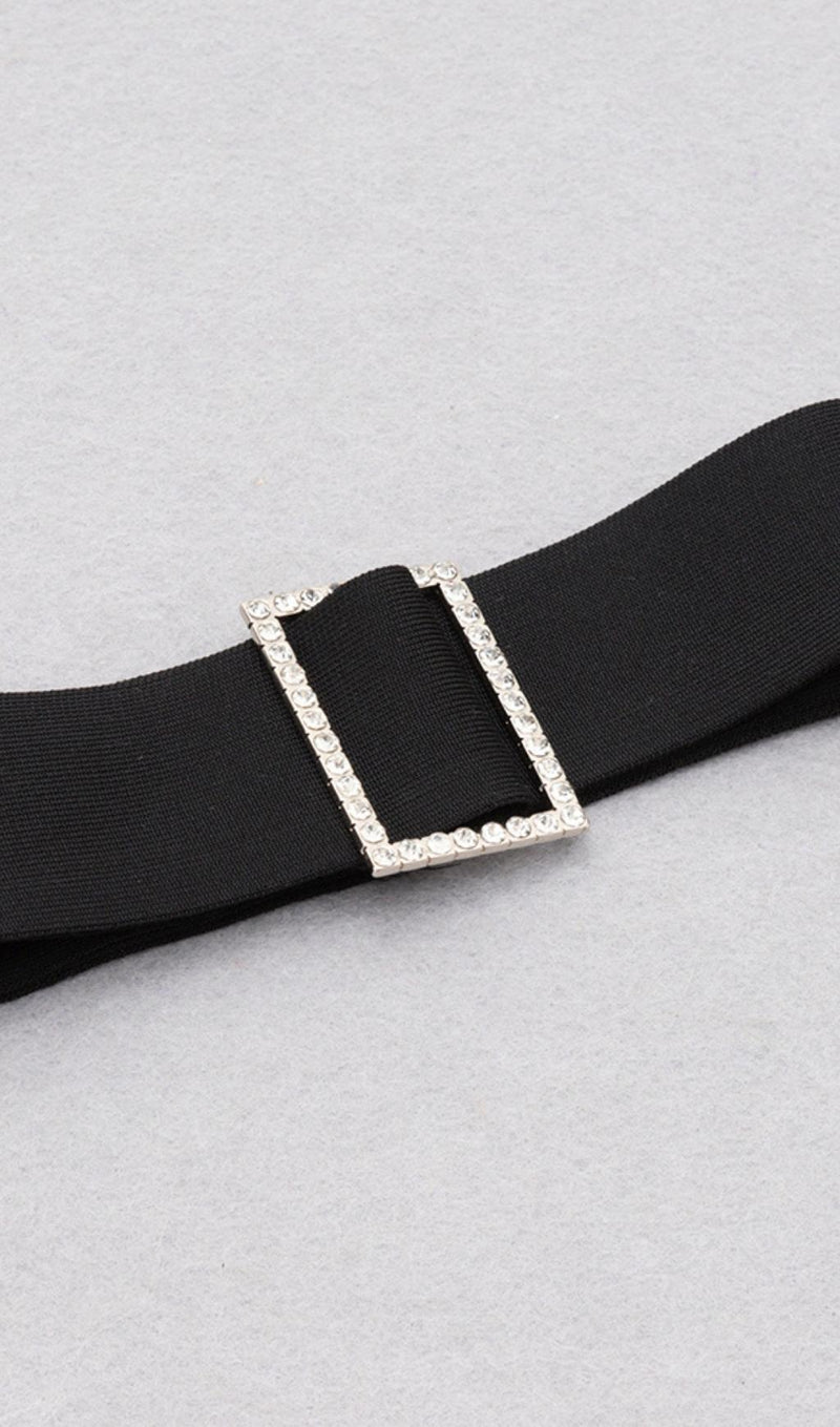 HALTER ONE SHOULDER MIDI DRESS IN BLACK Dresses styleofcb 