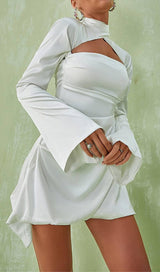 SATIN MINI DRESS IN IVORY Dresses sis label 