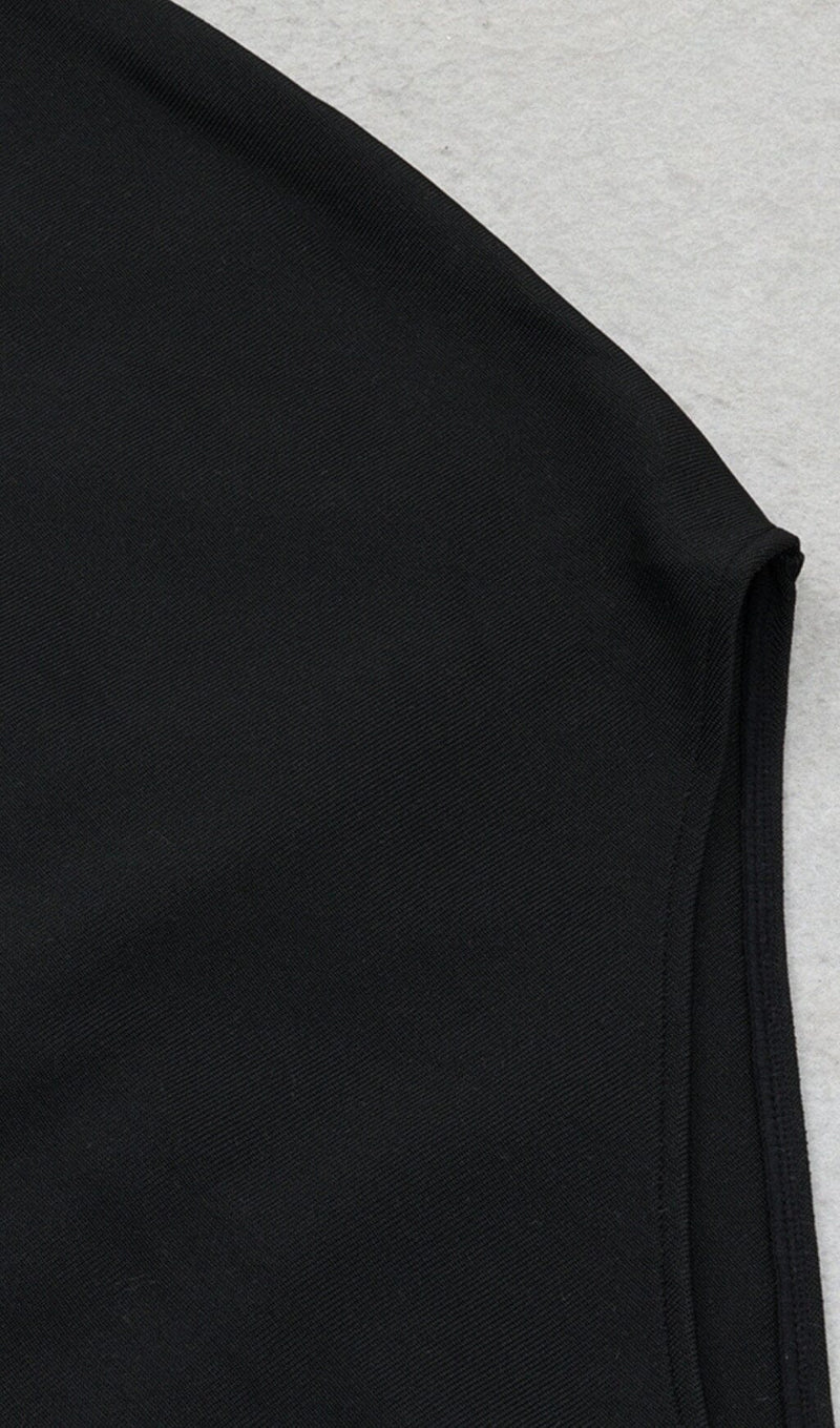 HALTER MESH MIDI DRESS IN BLACK DRESS styleofcb 