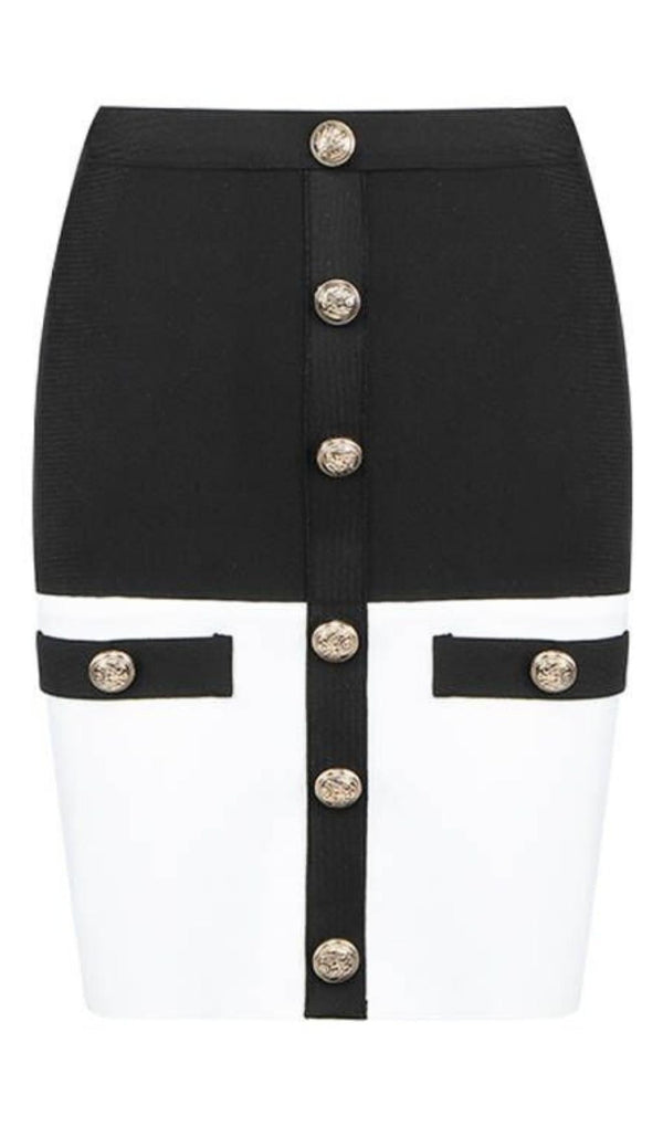 BANDAGE BUTTONS MINI DRESS styleofcb 