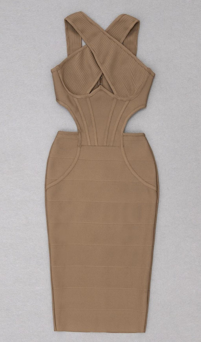 CUT OUT BODYCON MIDI DRESS Dresses styleofcb 