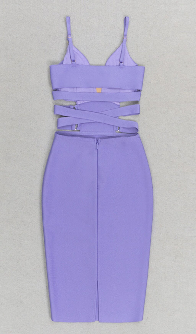 BANDAGE STRAPPY WAIST-TIGHTENING MIDI DRESS styleofcb 