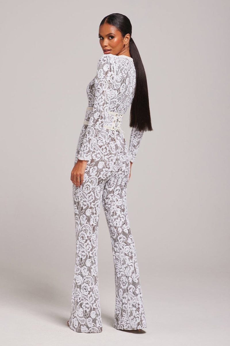 White Dark Nude Jumpsuit Jumpsuits styleofcb 