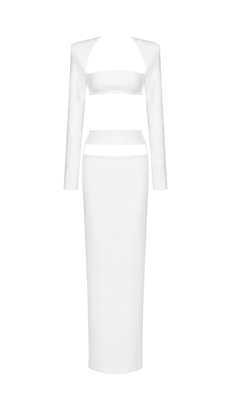 WHITE TWO PIECES BANDAGE SET styleofcb 