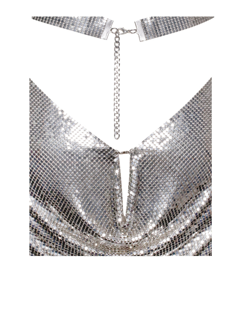 SERENITY SILVER COPPER MESH DRESS Dresses styleofcb 