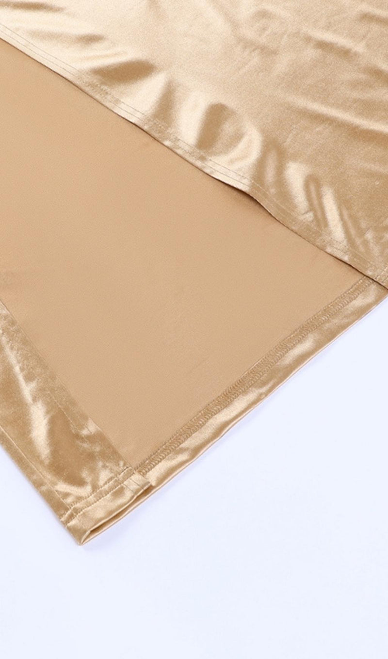 ONE SHOULDER BODYCON MAXI DRESS IN GOLD Dresses styleofcb 