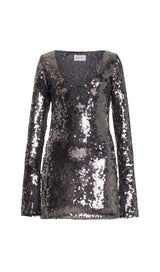 Solaria sequined tulle mini dress styleofcb 