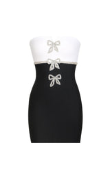 RHINESTONE BANDAGE MINI DRESS styleofcb 
