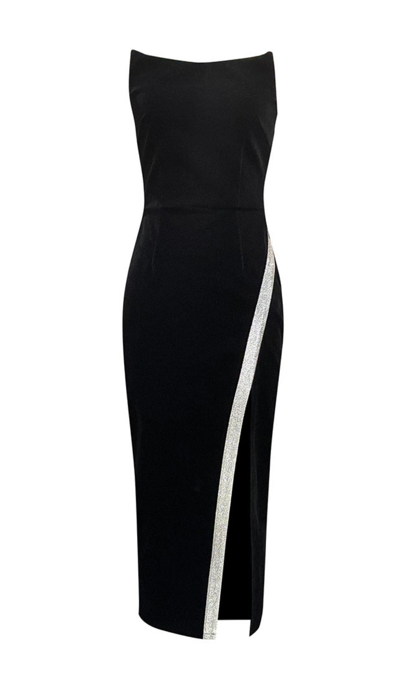 SLEEVELESS BODYCON MIDI DRESS IN BLACK Dresses styleofcb 