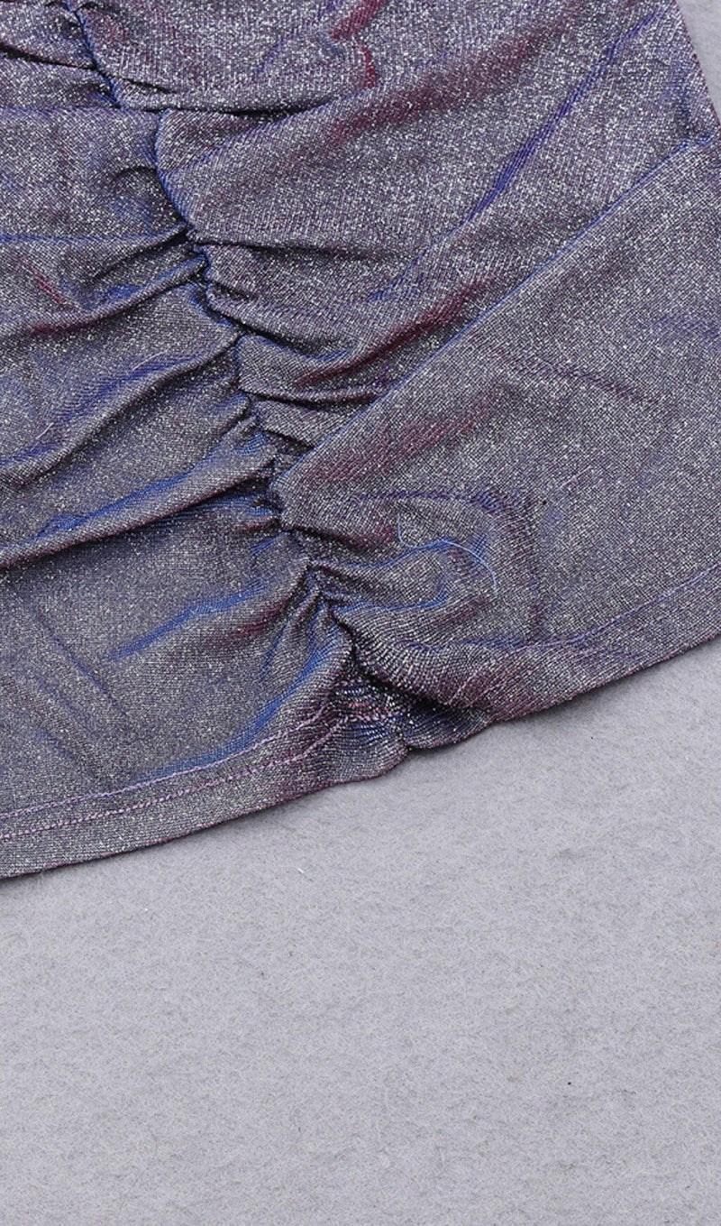 PURPLE OFF SHOULDER MINI DRESS styleofcb 