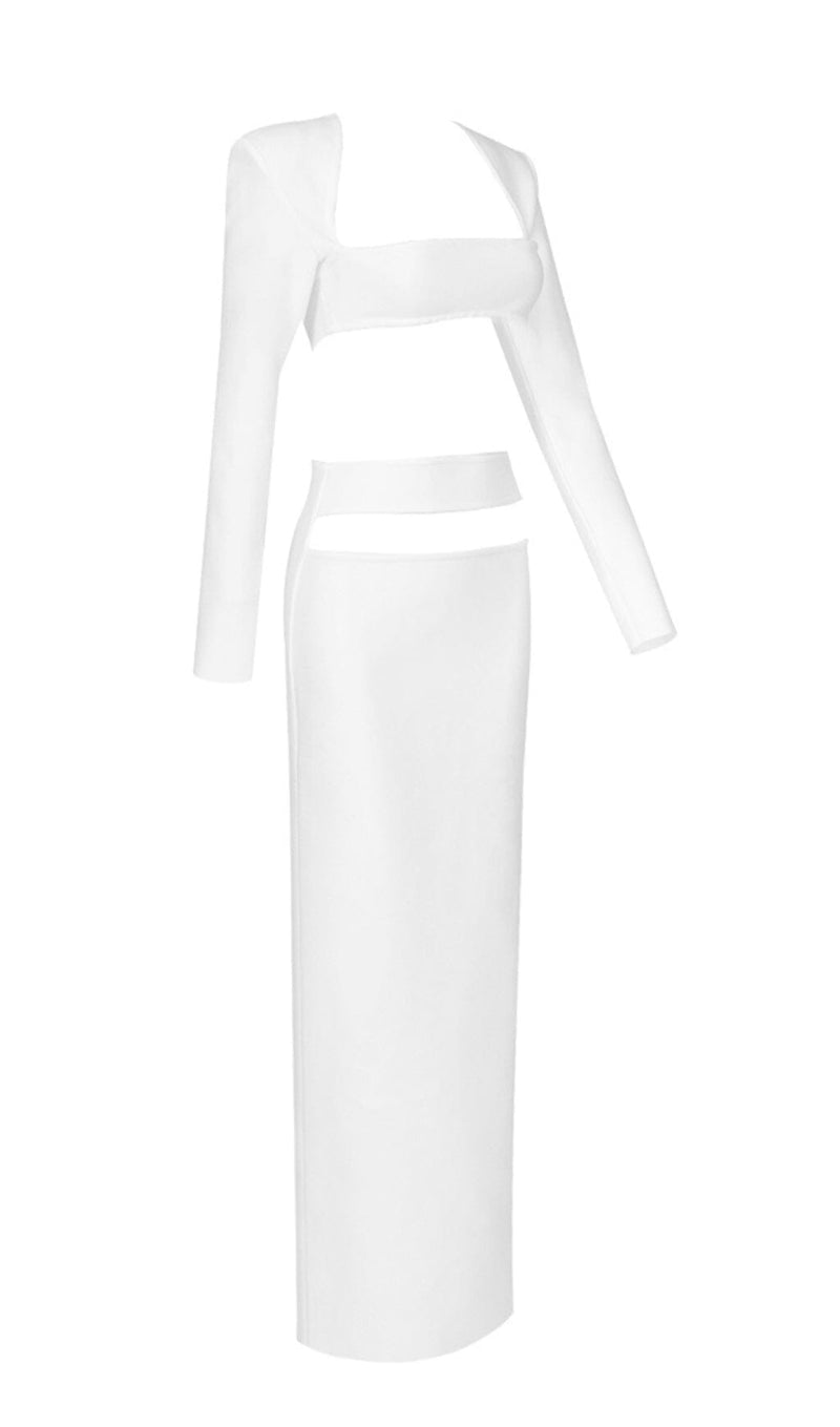 WHITE TWO PIECES BANDAGE SET styleofcb 