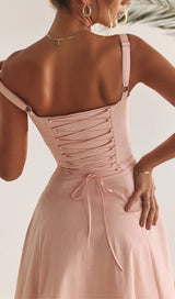 BABY PINK BUSTIER SUNDRESS styleofcb 