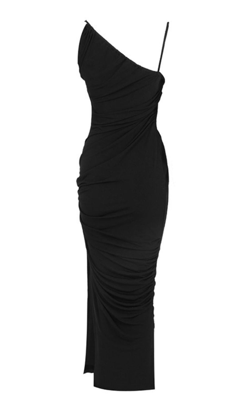 SPLIT MAXI DRESS IN BLACK Dresses styleofcb 