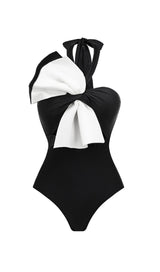RUFFLE COLOR BLOCK ONE PIECE SWIMSUIT styleofcb 