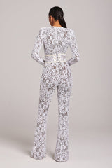 White Dark Nude Jumpsuit Jumpsuits styleofcb 