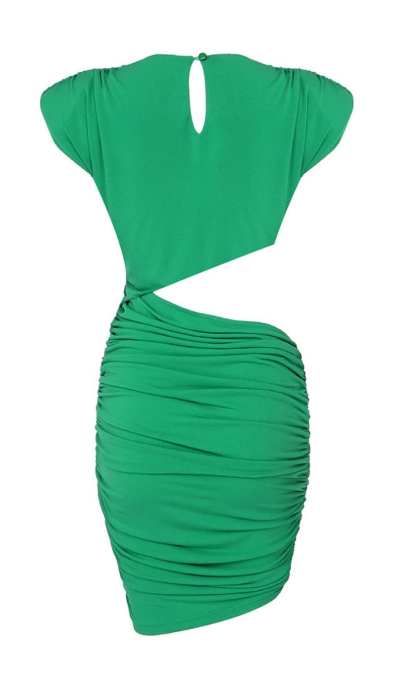 CUT OUT RUCHED MINI DRESS Dresses styleofcb 