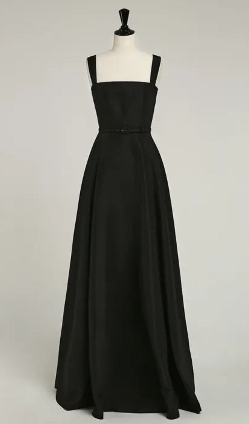 TIE SUSPENDER DRESS IN BLACK styleofcb 