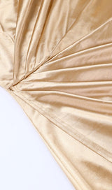 ONE SHOULDER BODYCON MAXI DRESS IN GOLD Dresses styleofcb 