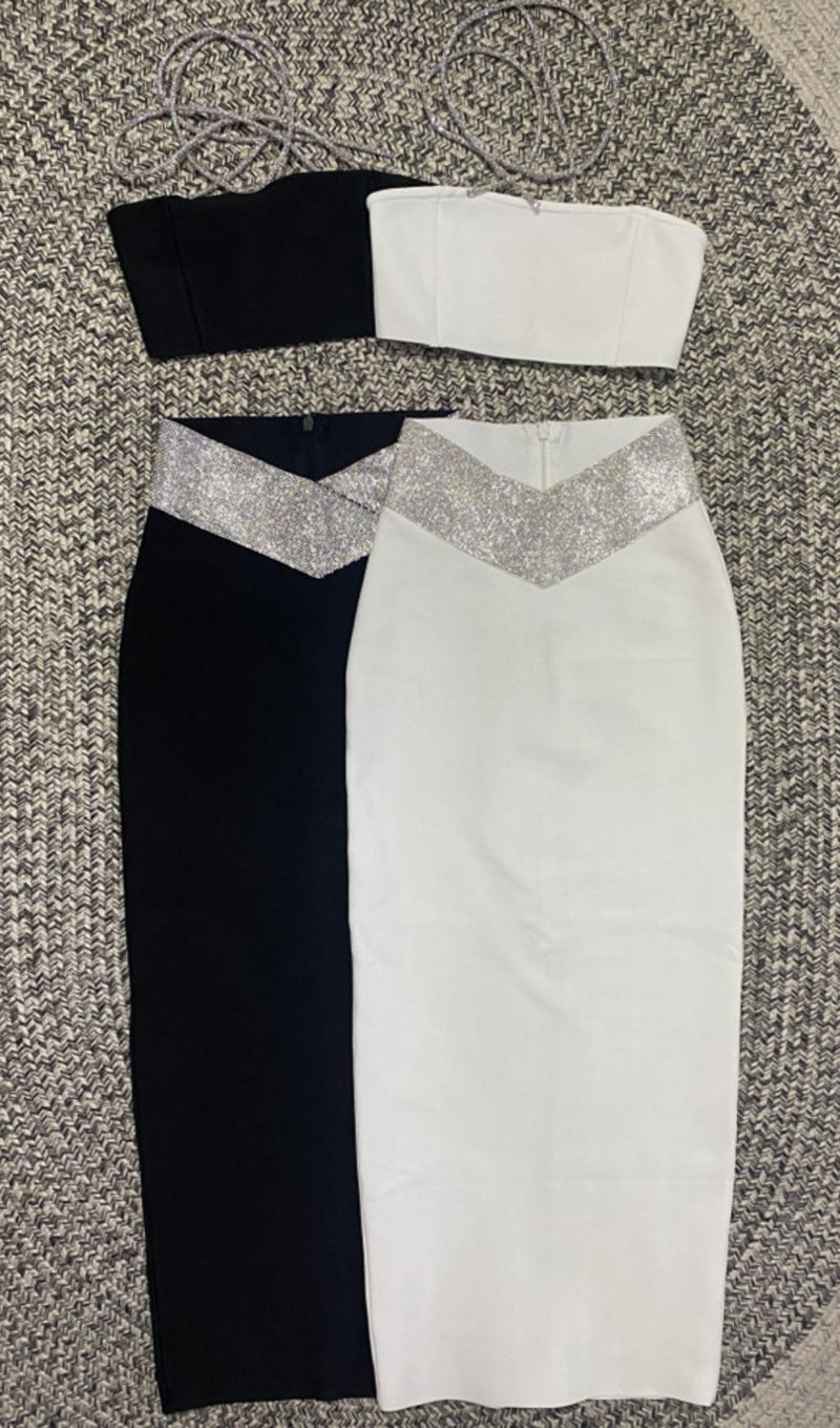 BANDAGE CORSET TWO PIECE SET Clothing styleofcb 