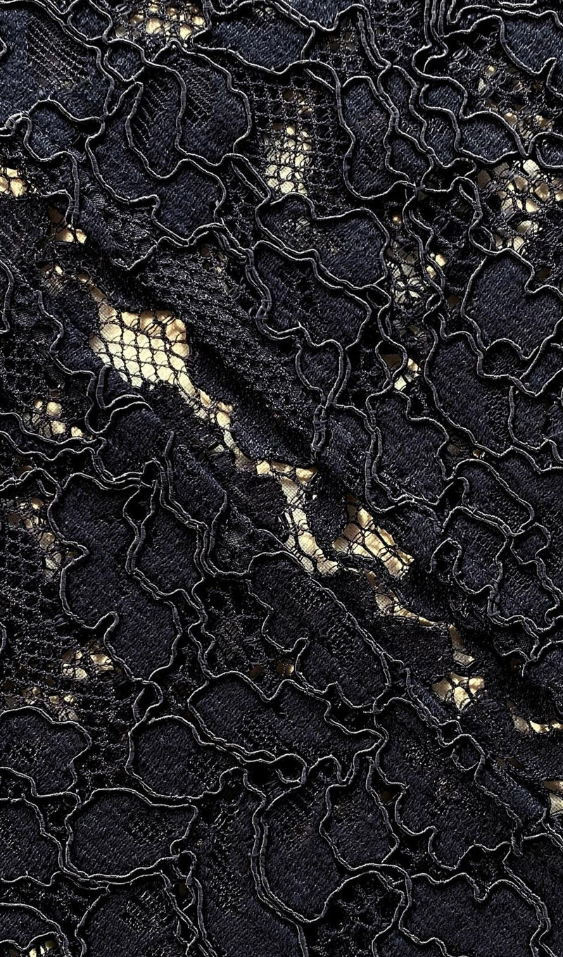 SLEEVELESS LACE MIDI DRESS IN BLACK Dresses styleofcb 